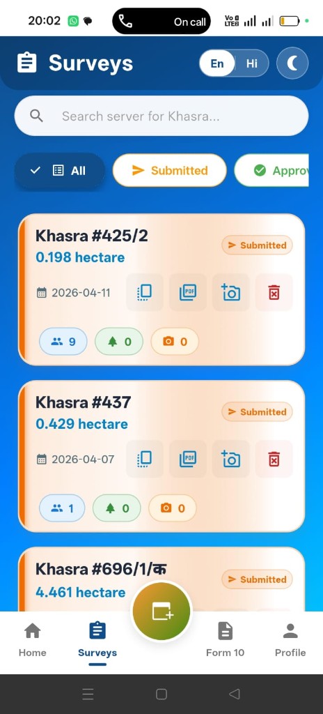 Surveys List